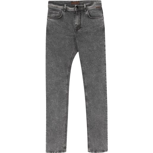 Corneliani jeans skinny a vita bassa - grigio