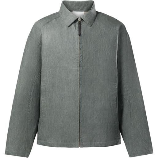 Reebok LTD drop-shoulder shirt jacket - grigio