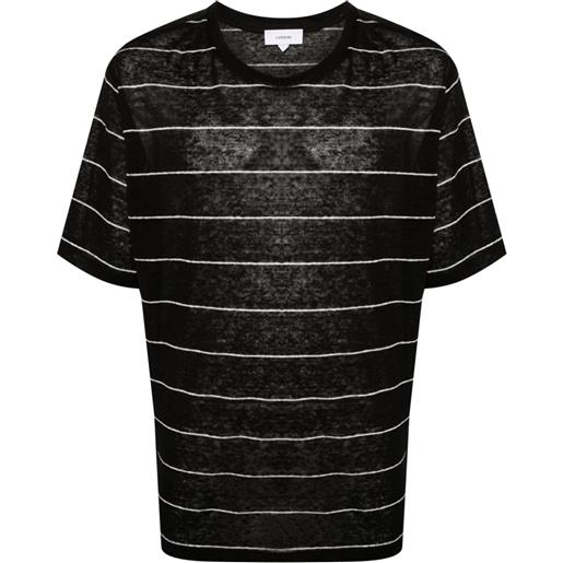 Lardini t-shirt a righe - nero