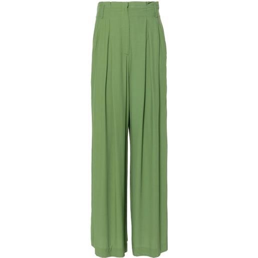 DVF Diane von Furstenberg pantaloni a palazzo bellini - verde