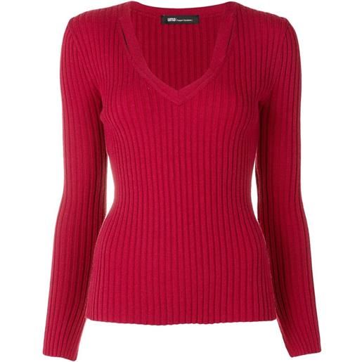 Uma | Raquel Davidowicz maglione tricot bauru a coste - rosso