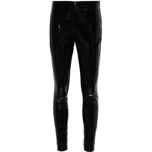 Karl Lagerfeld leggings con inserti a contrasto - nero