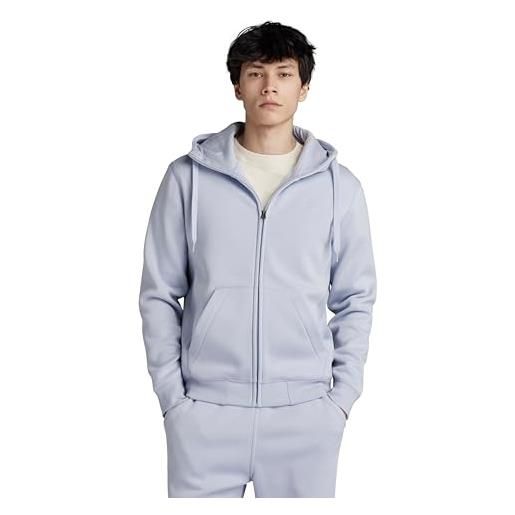 G-STAR RAW premium core hooded zip thru sweater donna , grigio (icelandic blue d16122-c235-g081), xl
