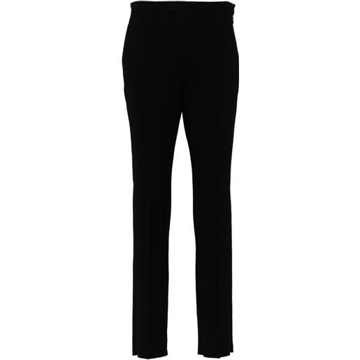 Hermès Pre-Owned - pantaloni sartoriali affusolati - donna - lana/elastam - 36 - nero