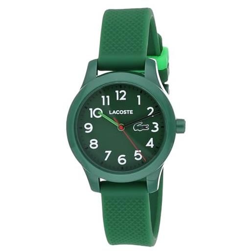Lacoste orologio analogico al quarzo da bambini con cinturino in silicone verde - 2030001