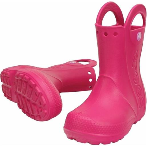 Crocs kids' handle it rain boot candy pink 23-24