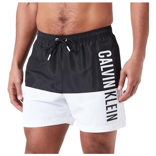 Calvin Klein pantaloncino da bagno uomo medium drawstring lungo, nero (pvh black), l
