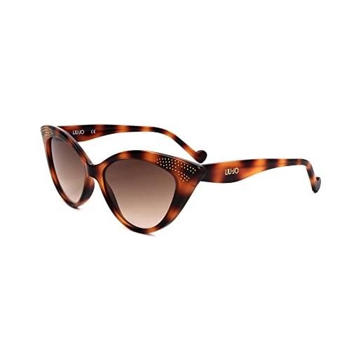 Liu Jo Jeans liu jo lj743s 46599 215 tortoise sunglasses polycarbonate, standard, 54 occhiali da sole, unisex-adulto