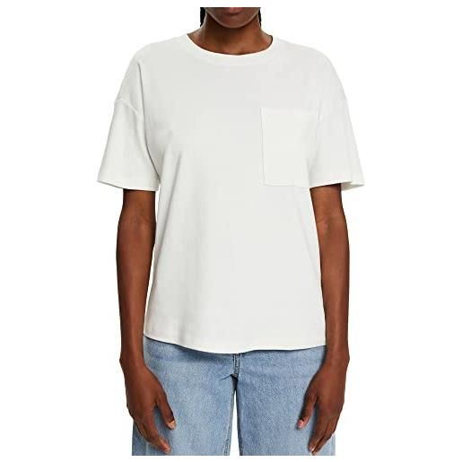 ESPRIT 072ee1k336 t-shirt, 110/bianco sporco, l donna