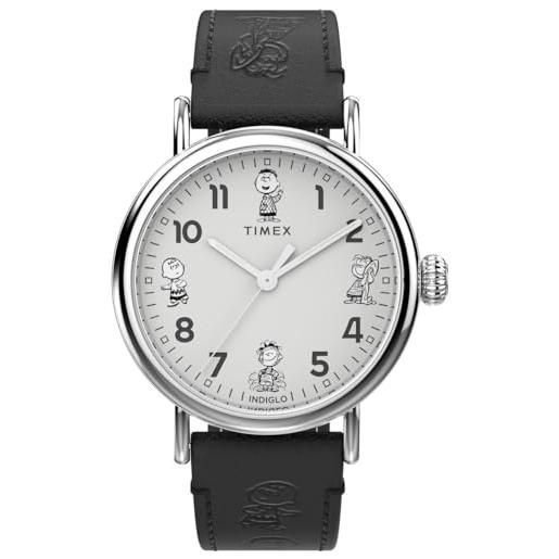 Timex orologio analogico al quarzo uomo con cinturino in pelle tw2w45900