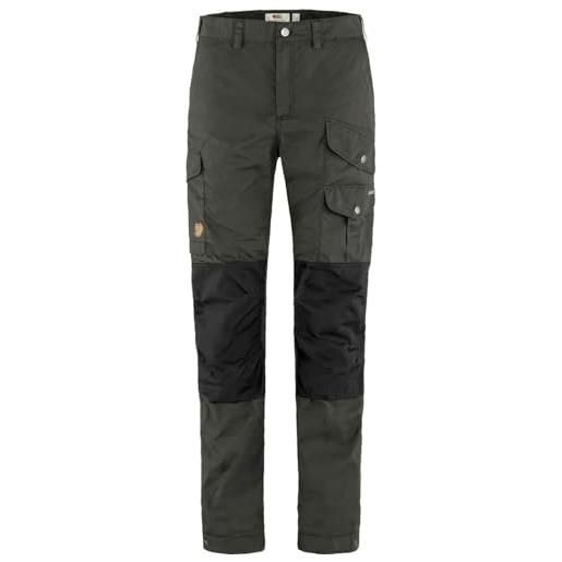 Fjallraven 86701-030-550 vidda pro trousers w pantaloni sportivi donna dark grey-black taglia 46/r