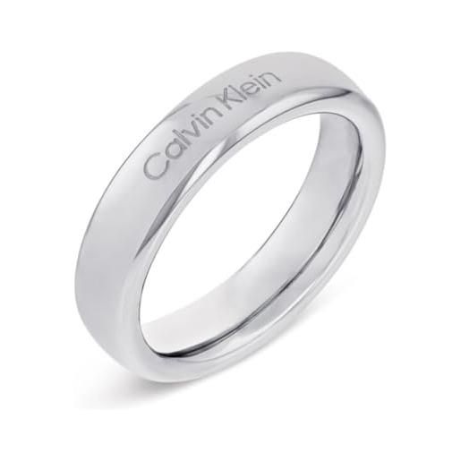 Calvin Klein anello anel, aço 35000513c marca, estándar, metallo, nessuna pietra preziosa