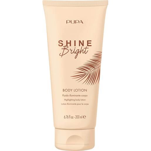 Pupa shine bright body lotion