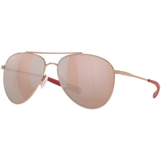 Costa cook mirrored polarized sunglasses oro copper silver mirror 580p/cat2 uomo