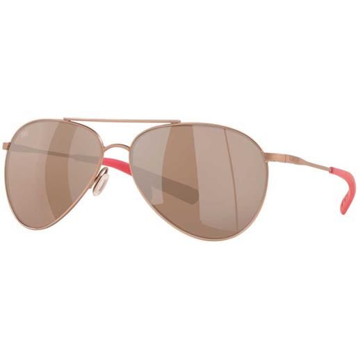 Costa piper mirrored polarized sunglasses oro copper silver mirror 580g/cat2 uomo