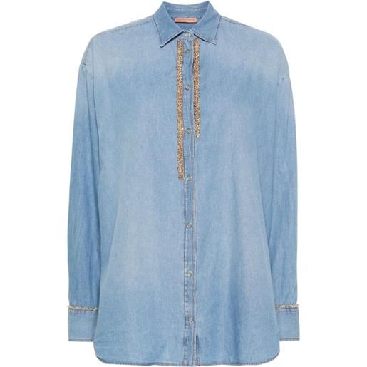 Ermanno Scervino camicia con catena - blu