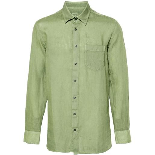 120% Lino camicia leggera - verde
