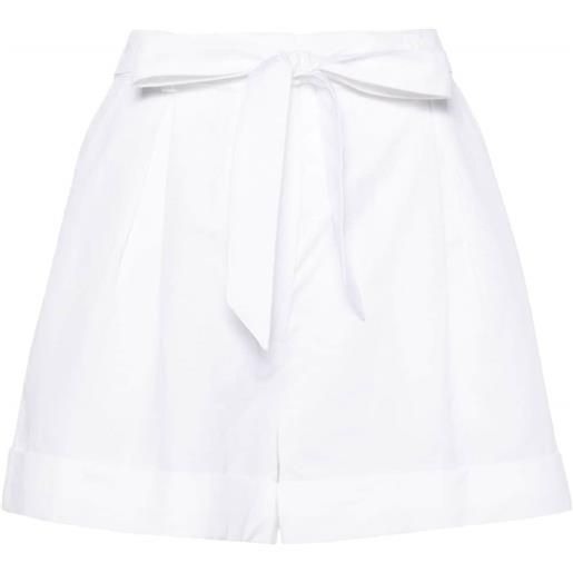 PINKO shorts con pieghe - bianco