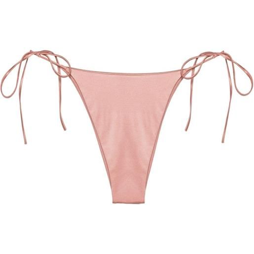 Magda Butrym side-tie metallic bikini bottoms - rosa