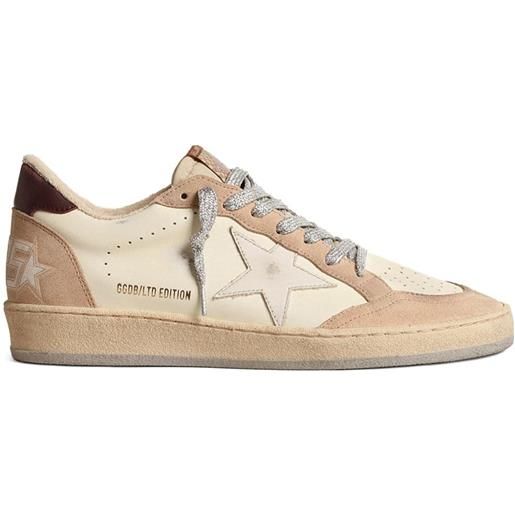 Golden Goose ball-star low-top panelled sneakers - toni neutri