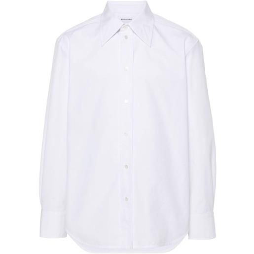 Bottega Veneta camicia con cuciture decorative - bianco
