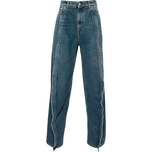 Y/Project jeans a gamba ampia evargreen banana - blu