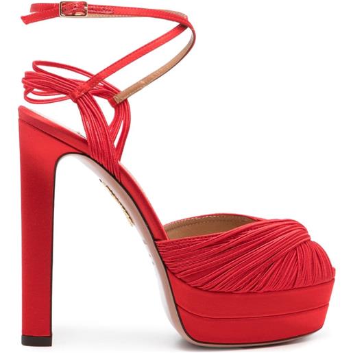 Aquazzura sandali con design a incrocio 135mm - rosso