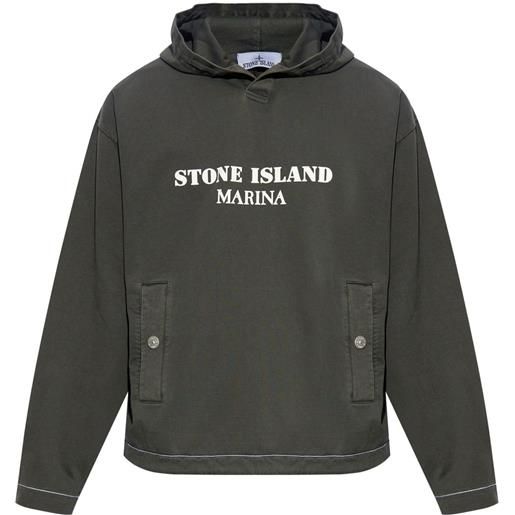 Stone Island felpa con cappuccio - grigio