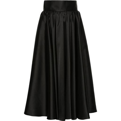 Blanca Vita pleated maxi skirt - nero