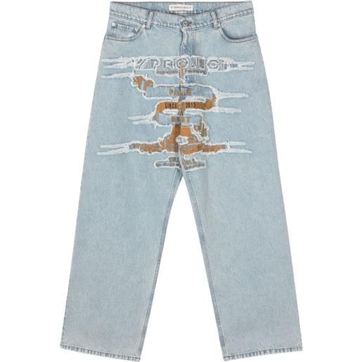 Y/Project jeans a gamba ampia evergreen - blu