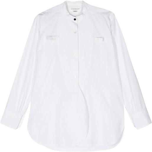 Victoria Beckham camicia con colletto alla coreana - bianco