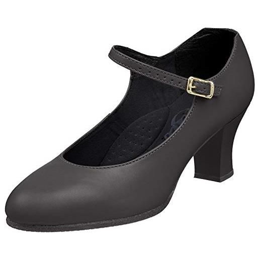 Capezio scarpa 5,1 cm, ballo donna, nero, 39 eu larga