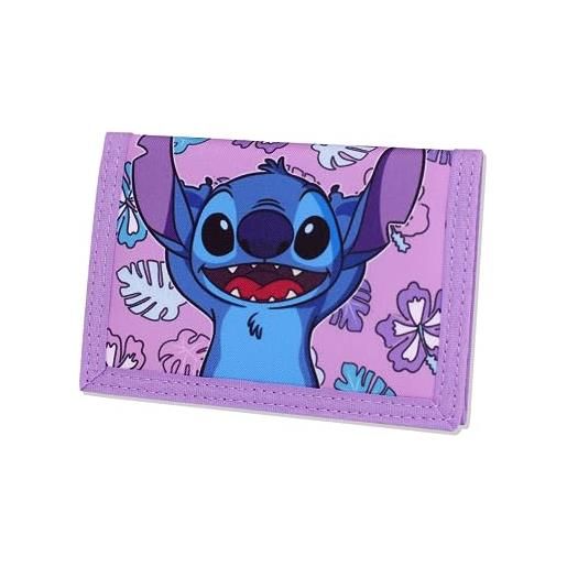 Disney stitch regali per donne e bambini: piccolo portamonete perfetto e porta carte di credito. , viola, classico