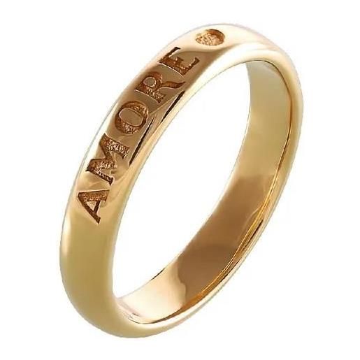 PASQUALE BRUNI anello fedina promessa d'amore in oro giallo