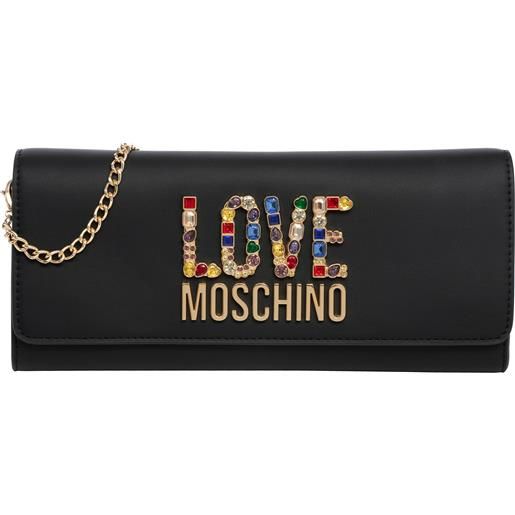 Love Moschino pochette rhinestone logo