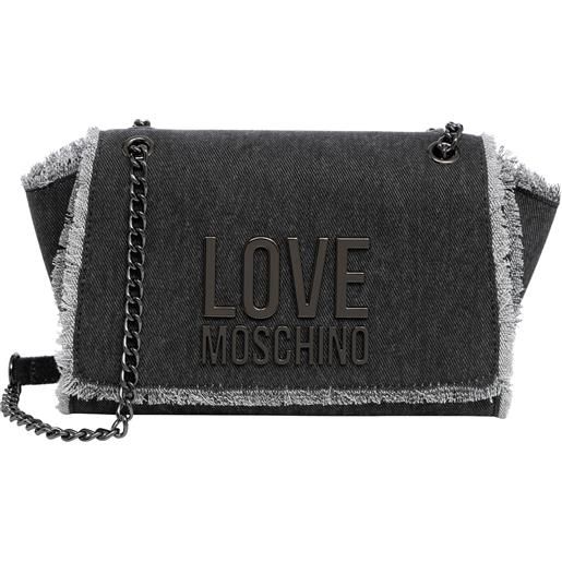 Love Moschino borsa a spalla metal logo