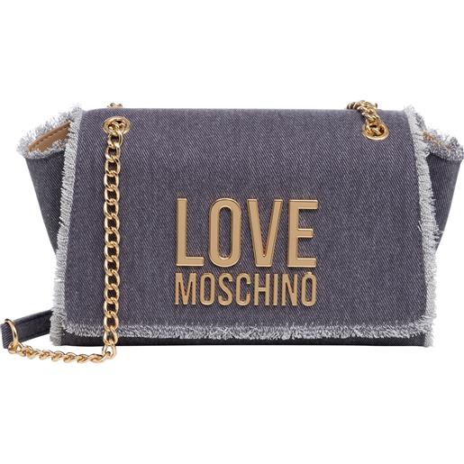 Love Moschino borsa a spalla metal logo