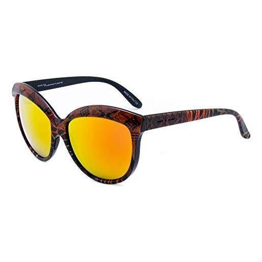 ITALIA INDEPENDENT 0092inx-044-000 occhiali da sole, multicolore (naranja/nero), 58.0 donna