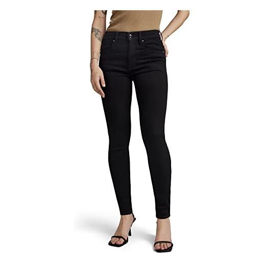 G-STAR RAW lhana skinny jeans donna , nero (pitch black d19079-b964-a810), 33w / 32l