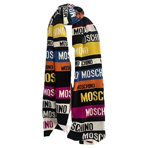 Moschino sciarpa multicolor logoata