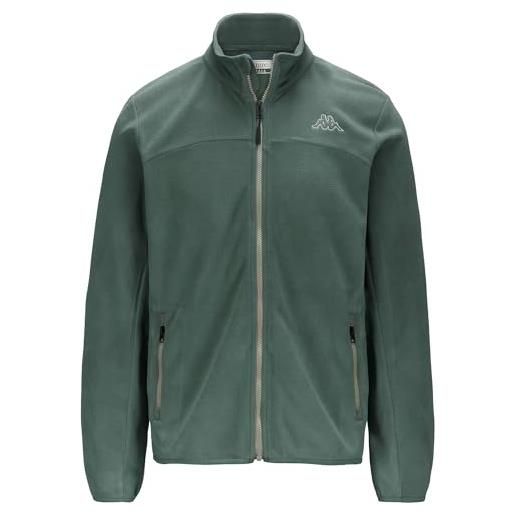 Kappa logo wind - fleece - giacca - uomo - green duck-grey