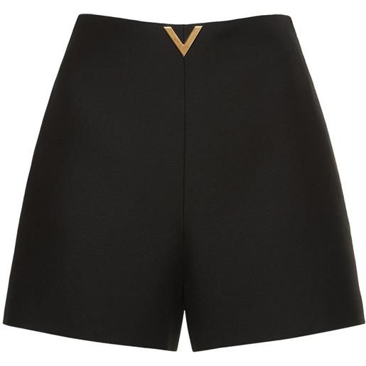 VALENTINO shorts in crepe di lana e seta