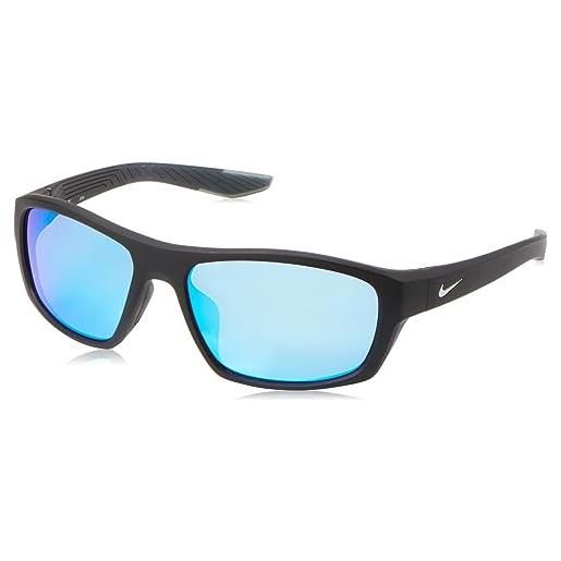 Nike brazen boost m fj1978 nkfj1978 011 matte black grey blue sunglasses polycarbonate, standard, 57 occhiali, unisex-adulto