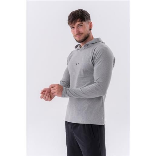 Nebbia long-sleeve t-shirt with a hoodie
