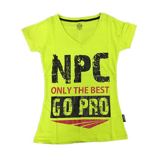 NPC WEAR women's combed cotton v-neck top