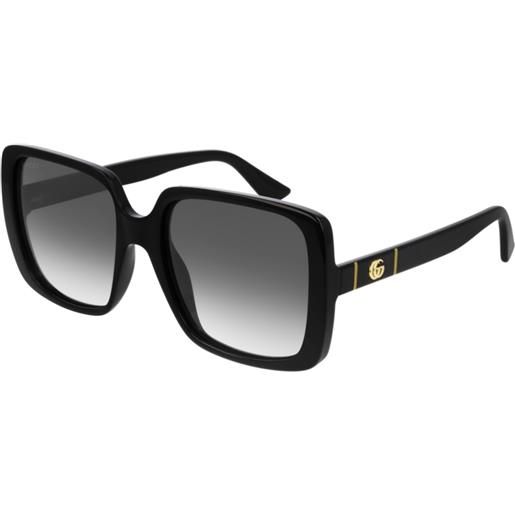 Gucci occhiali da sole Gucci gg0632s 001 001-black-black-grey 56 20