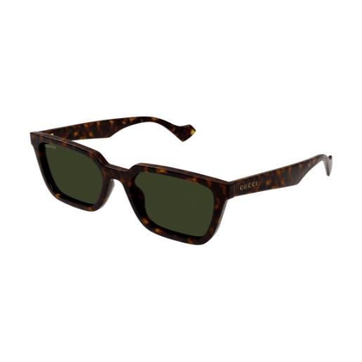 Gucci occhiali da sole Gucci gg1539s 002 002-havana-havana-green 55 19