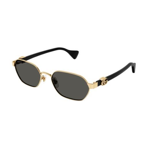 Gucci occhiali da sole Gucci gg1593s 001 001-gold-black-grey 56 18