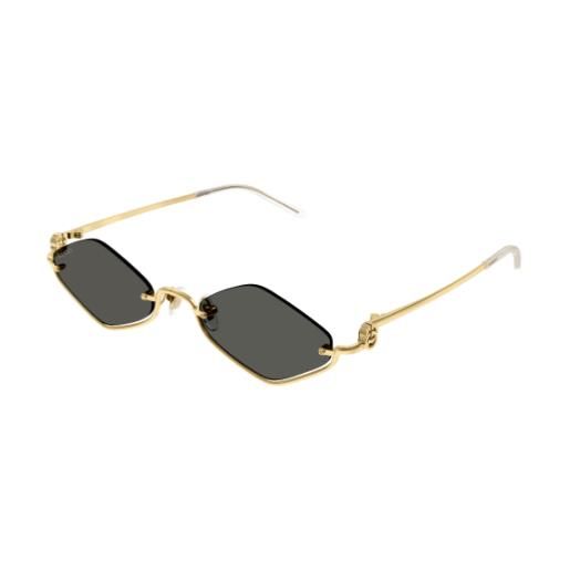 Gucci occhiali da sole Gucci gg1604s 001 001-gold-gold-grey 53 22