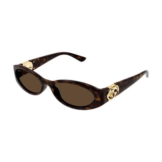 Gucci occhiali da sole Gucci gg1660s 002 002-havana-havana-brown 54 16